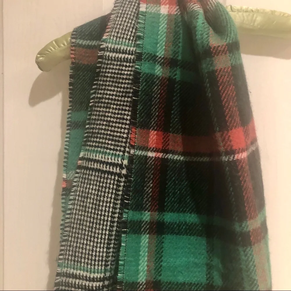 TOPSHOP Plaid Scarf Reversible New With Tags
